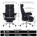 Efomao Executive Office Chair, Soft-Cushioned Computer Chair with Foot Rest - Like New