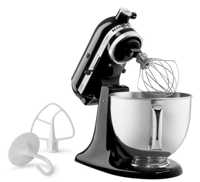 KitchenAid RRK150OB Artisan Series 5 Quart Tilt-Head Stand Mixer - BLACK Like New