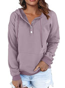 FKEEP WOMEN HOODIES CASUAL BUTTON DOWN SWEATSHIRT DRAWSTRING FALL WINTER - M/L - Brand New