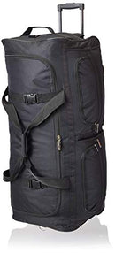 Rockland Rolling Duffel Bag PRD336 - BLACK - Brand New