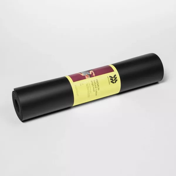 ALL IN MOTION RUBBER PU YOGA MAT 5MM - HIGH TACK GRIP, STANDARD - Scratch & Dent