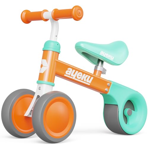 AYEKU BABY BALANCE BIKE FOR 1 YEAR OLD BOYS GIRLS 12-24 MONTH TODDLER - ORANGE Like New