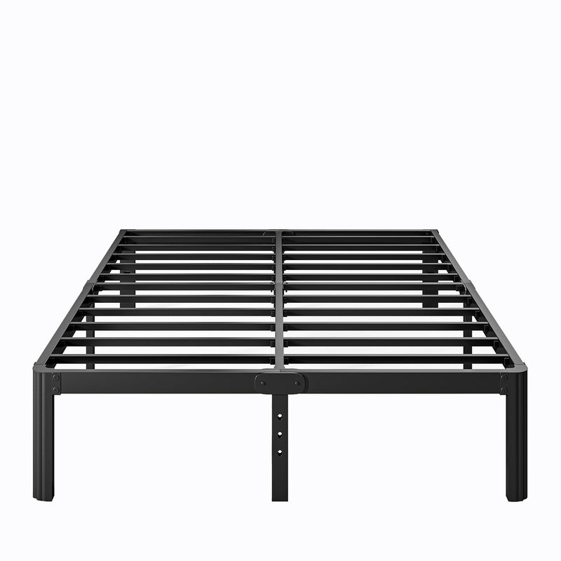 LAKKURI 12IN HIGH PLATFORM METAL QUEEN SIZE BED FRAME QUEEN 4004-12A - BLACK - Like New