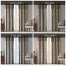 MADISON PARK PAISLEY PATTERN 84" ADULT CURTAIN MP40-2712 - BLUE/BROWN - Like New