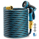 MBTRONG GARDEN HOSE NON-EXPANDABLE WATER HOSE 100FT FLEXIBLE KINK & LEAK - BLUE - Like New