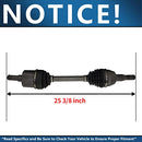 Detroit Axle Front Right CV Axle Passenger Side CV Axle Shaft Assembly New - Brand New
