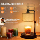 Candle Warmer Lamp with Timer & Dimmer Wax Warmer, 50W GU10 - BLACK - Like New