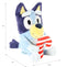 ANIMAL ADVENTURE BLUEY WITH CANDY CANE 9” HOLIDAY MINI ANIMATED PLUSH - BLUE - Brand New