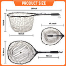 PLUSINNO fly fishing net, bass trout landing net, folding nets - gray/black - Like New