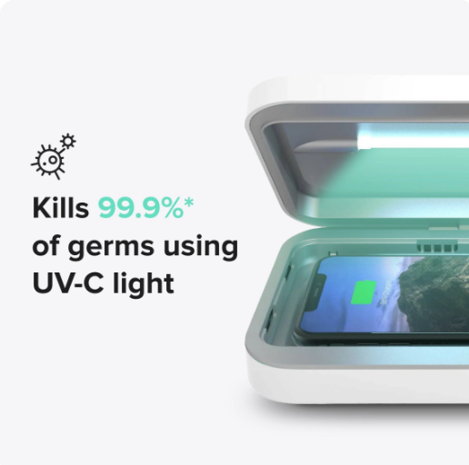PHONESOAP 3: UV PHONE SANITIZER AND CHARGER - WHITE - Like New