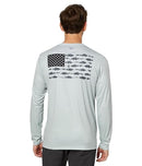 188804 Columbia Men's PFG Terminal Tackle Fish Flag Long Sleeve Fishing Shirt - Brand New