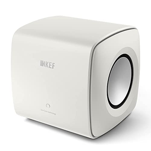 KEF KC62 6.5" 1000 Watt Powered Subwoofer Mineral White - Scratch & Dent