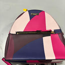 KATE SPADE LAUREL WAY SAMMI GEOMETRIC SMALL GRAINY VINYL BACKPACK - MULTICOLOR - Brand New