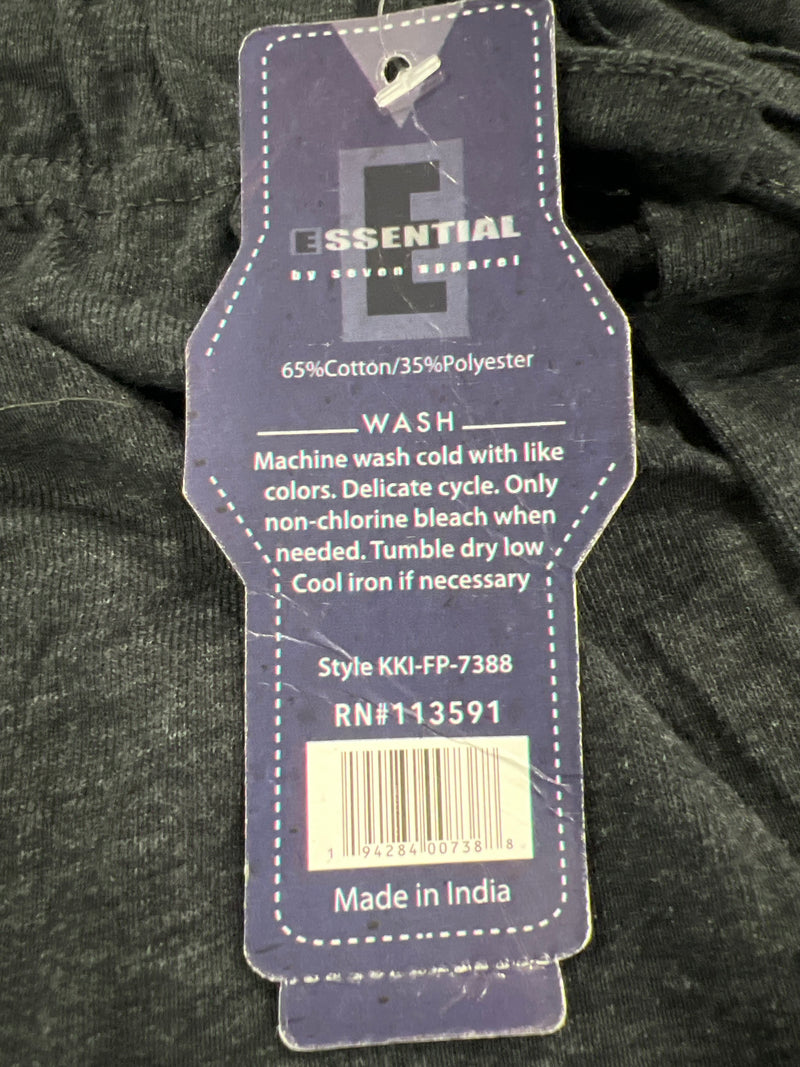 ESSENTIALS BY SEVEN APPAREL BIG BALL SPORTS SIZE: MEN L - DARK CHARCOAL GRAY - Brand New