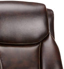 AMAZON BASICS BIG AND TALL EXECUTIVE OFFICE CHAIR LUMBAR SUPPORT - BROWN - Like New