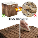 OMERAI Wicker Storage Baskets Set of 4 Foldable Cube Rattan Baskets - Brand New