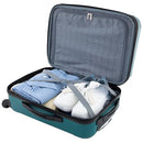 Travelers Club Chicago Hardside Expandable Spinner Luggage Teal 22" Carry-On - Brand New