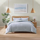 TOMMY BAHAMA QUEEN DUVET SET SHAMS FLORAL ENCHANTMENT/OCEAN BAY BLUE - Brand New
