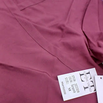 EMPIRE TREND POLYESTER SCRUBS TOP - SIZE: WOMEN MEDIUM - BURGUNDY - Brand New