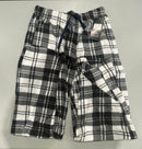 YUNA PAJAMA PANTS WOMENS MULTI PLAID ELASTIC WAIST - SIZE: XL/2XL - BLACK/WHITE - Brand New