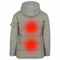 HELIOS – THE HEATED COAT – PAFFUTO STYLE FOR WOMEN - SIZE: XL - GREY/MINT SILVER - Like New