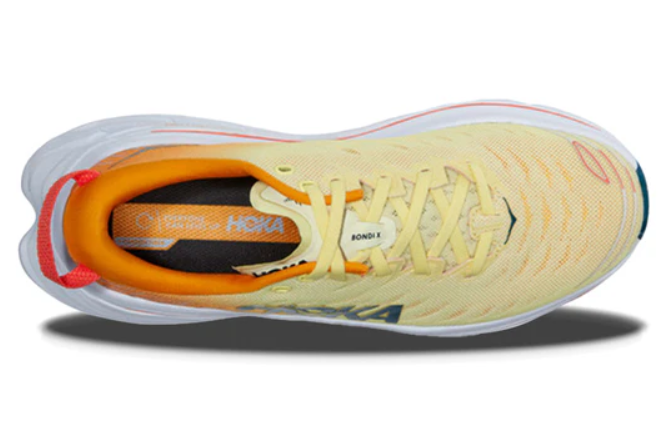 1113512  HOKA Bondi X Men's Running Shoes YELLOW PEAR SIZE 10D - Like New