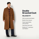 AEMN55612F25 Amazon Essentials Men's Relaxed-Fit Double Breasted Wool Blend - Like New