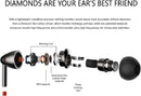 1MORE Quad Driver Hi-Res In Line Control Copper Wire In-Ear Earphones - GREY - Like New