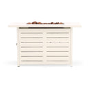 ROYAL GARDEN PROPANE FIRE PIT, 42" RECTANGULAR, TM22RTFTCRM - CREAM - Like New