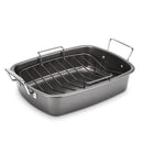 CUISINART 16" X 12" CARBON STEEL NON-STICK ROASTER W/V-RACK - DARK GRAY - Like New