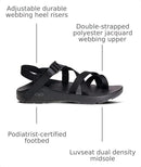 CHACO MEN'S Z/2 CLASSIC SANDALS - SIZE MEN 13 (AU/UK M12) (EU M46) - BLACK - Like New