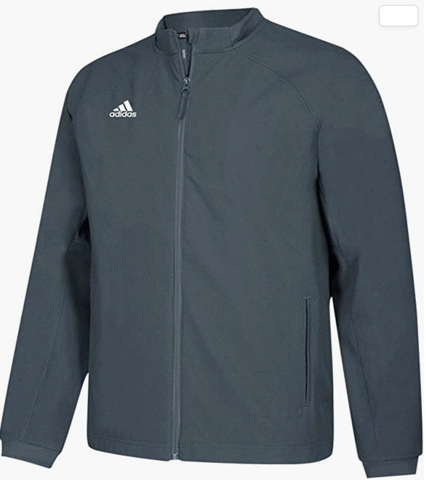 Adidas Mens Climawarm Fielder's Choice Full-Zip Warm Jacket Grey S Like New