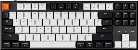 Keychron C1 Mac Layout Mechanical Key Gateron G Pro Blue Switch - Black/White Like New