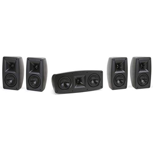 KLIPSCH QUINTET 5.0 HOME THEATER SPEAKER SYSTEM - BLACK Like New