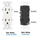 120 Pack 15 Amp Decorator Wall Receptacle Outlet Non Tamper Resistant - Brand New
