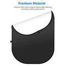 NEEWER, Chromakey Backdrops, Double Sided Black Screen and White Screen - Brand New