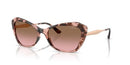 VOGUE EYEWEAR WOMENS CAT EYE SUNGLASSES, 56MM - ROSE HAVANA/PINK GRADIENT BROWN - Like New
