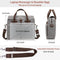 BOVIP LAPTOP BAG MEN 15.6" MESSENGER BAG WATER RESISTANT CANVAS - GRAY - Like New