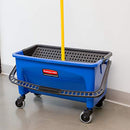 RUBBERMAID COMMERCIAL PRODUCTS MOR BUCKET AND WRINGER 7 GAL CASTERS BLUE - Like New