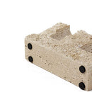 PHINILUX MARBLE TAPER CANDLE HOLDER,TRAVERTINE STONE 4.72"L X 1.38"W X 3.15"H - Like New