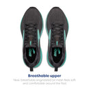 BROOKS WOMEN’S TRACE 3 NEUTRAL RUNNING SHOE - SIZE: WOMEN 9 - EBONY/COCKATOO - Like New