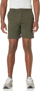 AMAZON ESSENTIALS MEN'S SLIM-FIT 7" SHORT - SIZE: MEN 32 - OLIVE - Brand New