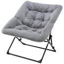 Oakham Comfy Chair for Adults, Soft Faux Fur Folding Lounge for Bedroom - Like New
