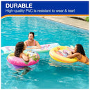 SWIMWAYS STITCH SUNTANNER POOL FLOAT - WHITE/BLUE/PURPLE - Like New