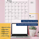 KITLIFE Wet or Dry Erase Jumbo Monthly Wall Calendar, 24 x 36” – B07J216PH1 - Brand New