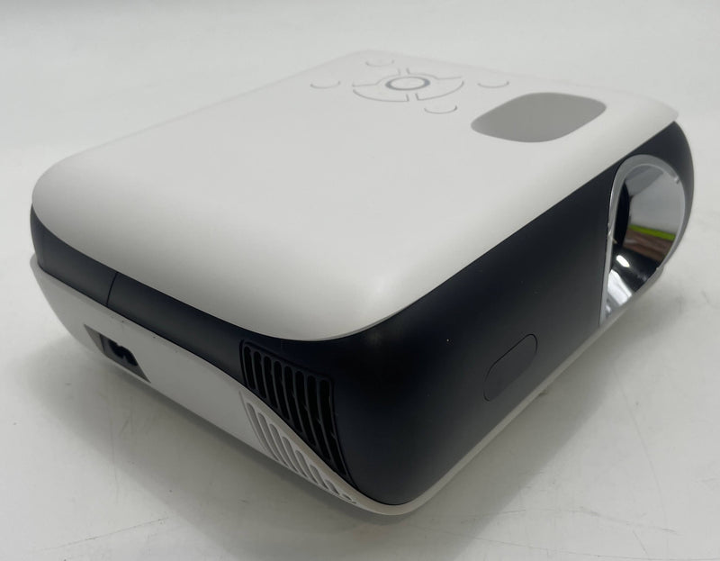 HAPPRUN NATIVE 1080P BLUETOOTH FULL HD PORTABLE OUTDOOR MOVIE PROJECTOR - WHITE - Like New