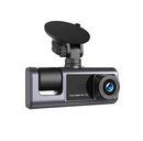 3 WAY DASH CAMERA SUPER HD 1296P WITH MOBILE APP, WIFI BLACK BOX - BLACK - Like New