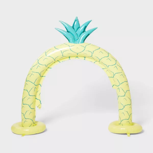 SUN SQUAD™ ARCH PINEAPPLE PLAY SPRINKLER - YELLOW - Like New
