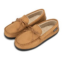 ISOTONER MEN'S MICROSUEDE MOCCASIN SLIPPER - SIZE: MEN 9.5-10.5 (BROWN) - Brand New