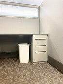 Rubbermaid Small Kitchen Bathroom Trash Can 9 Gallons White Waste Basket - Brand New